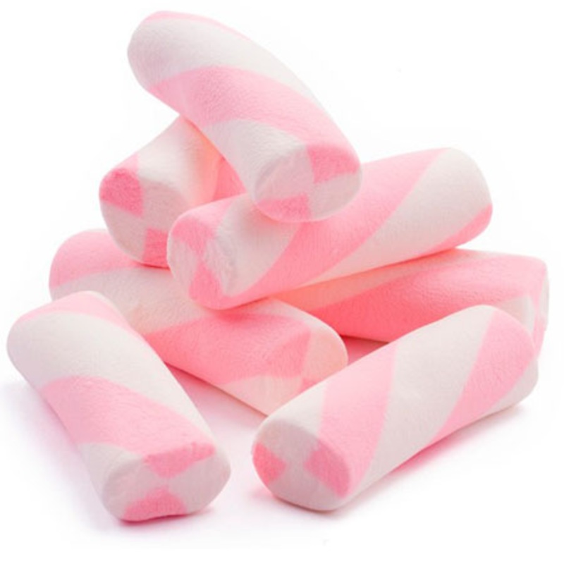 Pink Puffy Poles Marshmallow Twists – 2.2lb