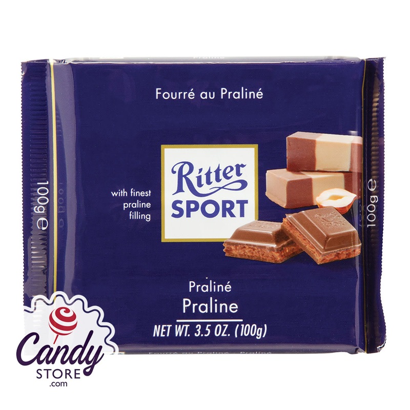 Ritter Sport Milk Chocolate Praline Filled Bars – 13ct