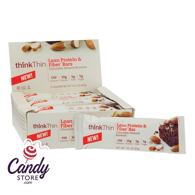 Think Thin Chocolate Almond Brownie Protein Bar 1.41oz – 10ct