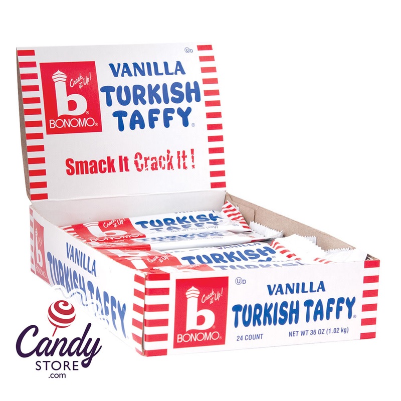 Turkish Taffy Vanilla Bonomo – 24ct
