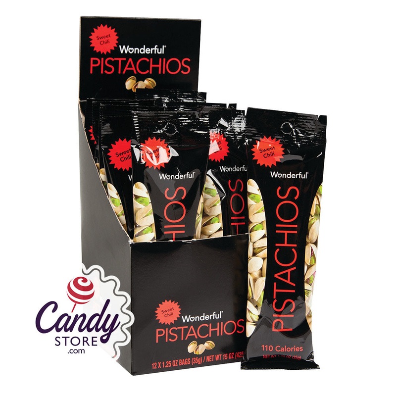 Wonderful Sweet Chili Pistachios 1.25oz Bags – 120ct