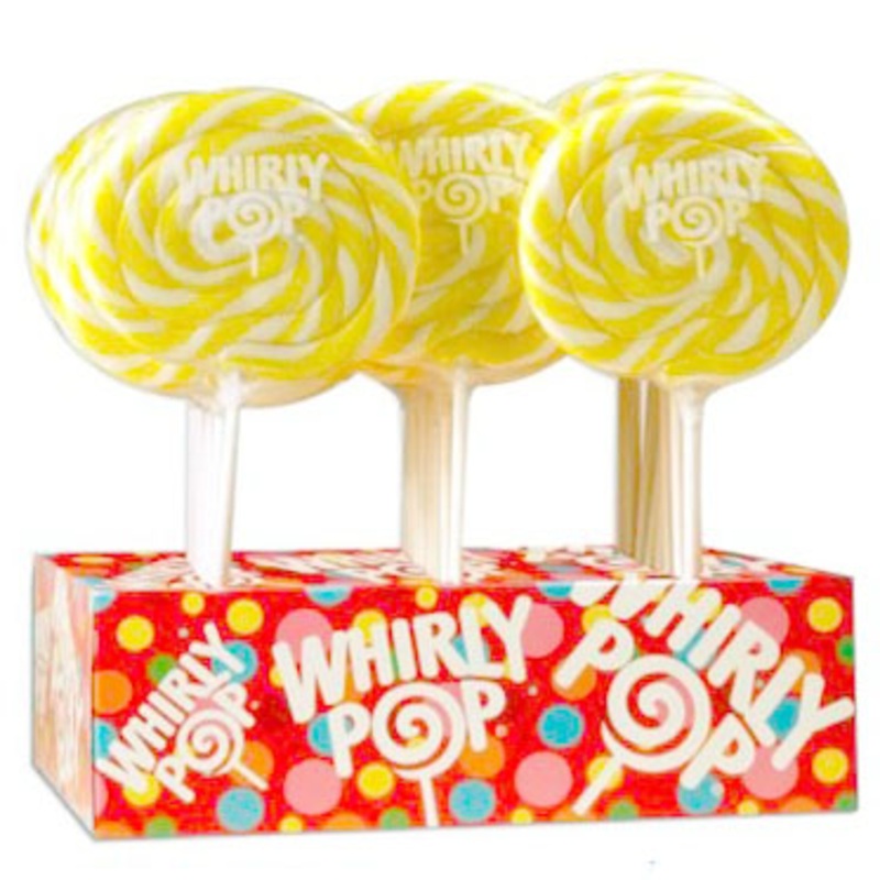 Yellow Whirly Pops – 24ct Displays