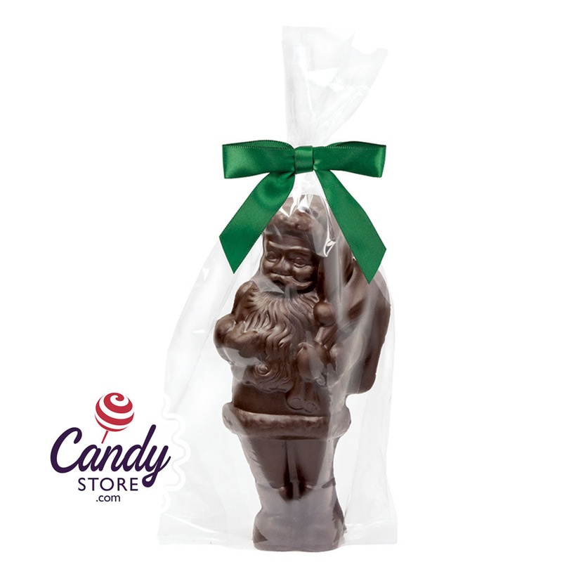 Belgian Dark Chocolate Santas – 12ct