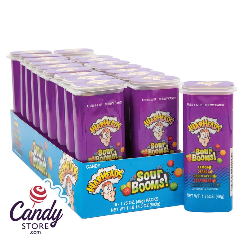 Chewy Warheads Sour Booms Candy – 18ct