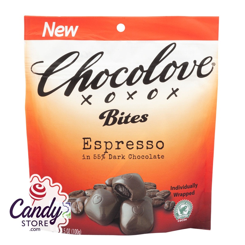 Espresso Chocolove Bites 3.5oz Pouch – 8ct