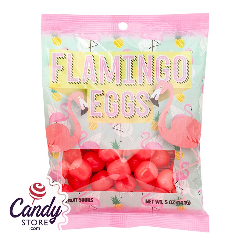 Flamingo Eggs Amusemints 5oz Peg Bags – 12ct