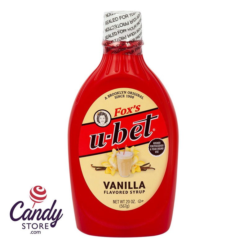 Fox’s U-Bet Vanilla Syrup 20oz – 12ct