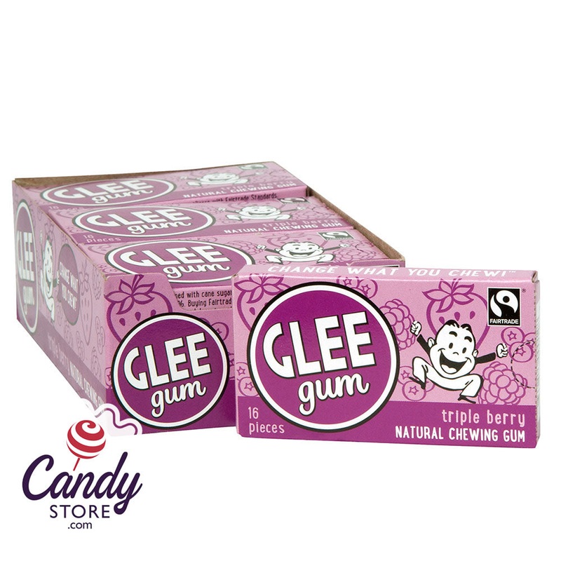 Glee Gum Triple Berry Natural Chewing Gum – 12ct