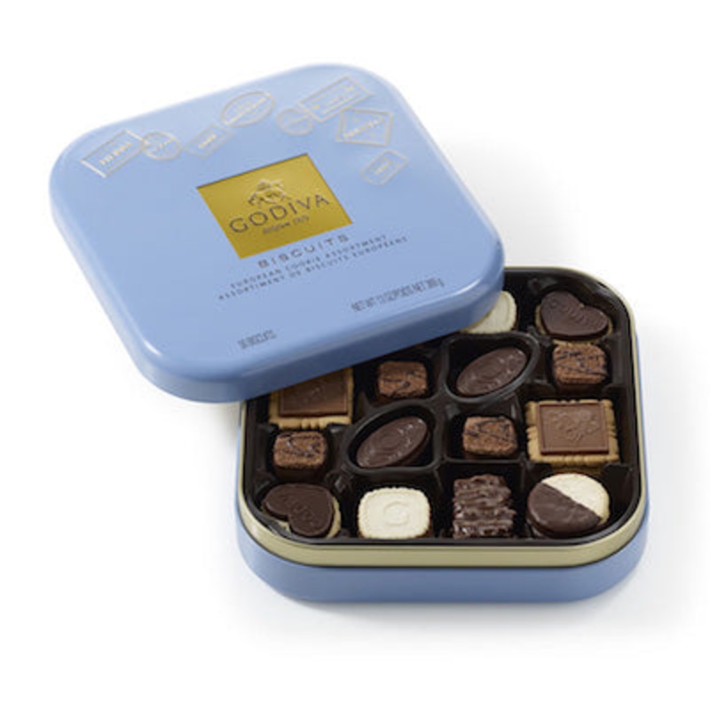 Godiva Assorted Biscuit Tins – 12ct