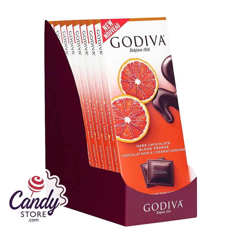 Godiva Dark Chocolate Blood Orange Bars – 10ct