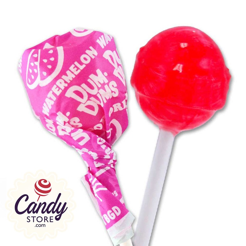Hot Pink Dum Dums Lollipops Watermelon – 75ct