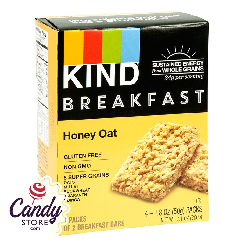 Kind Bars Honey Oat Breakfast 4 Pc 7.1oz Box – 8ct