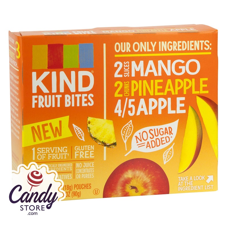Kind Bars Mango Pineapple Fruit Bites 5-Piece 3oz Box – 8ct