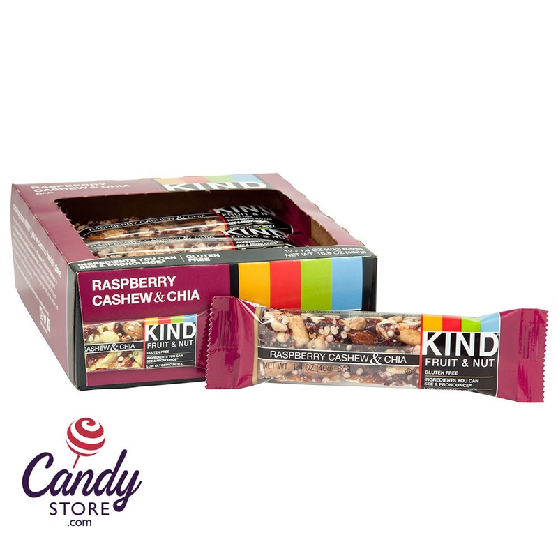 Kind Bars Raspberry Cashew And Chia 1.4oz – 12ct