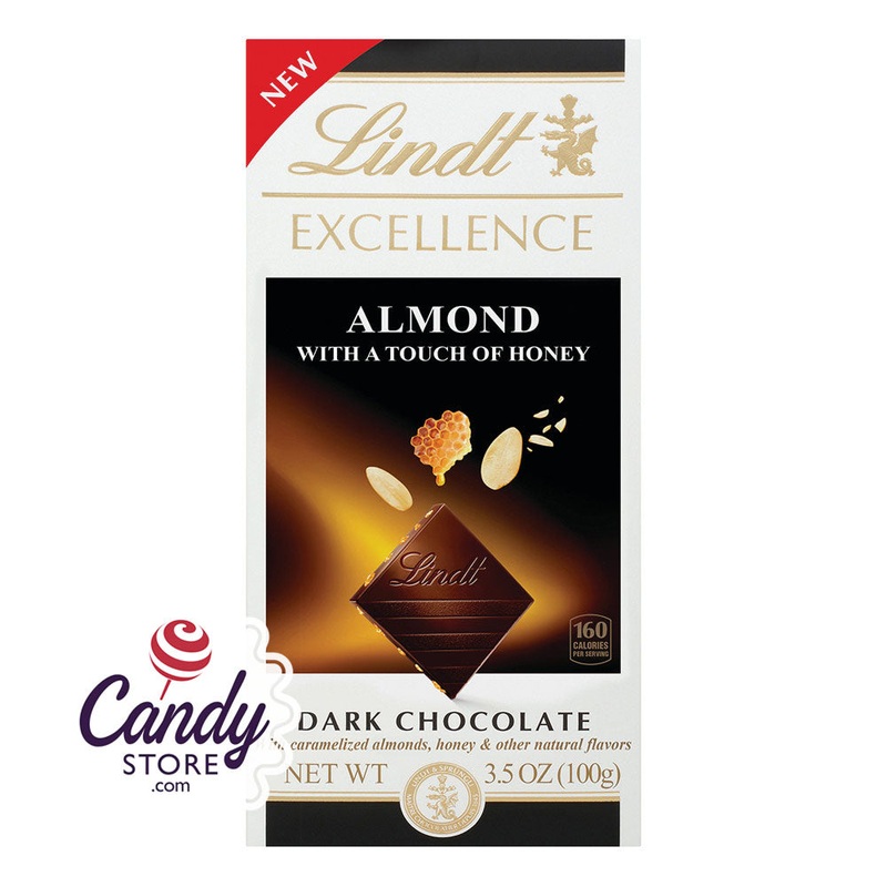 Lindt Excellence Almond Touch Of Honey Bars – 12ct