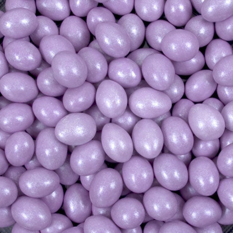 Pastel Purple Sparkle Chocolate Almonds – 5lb