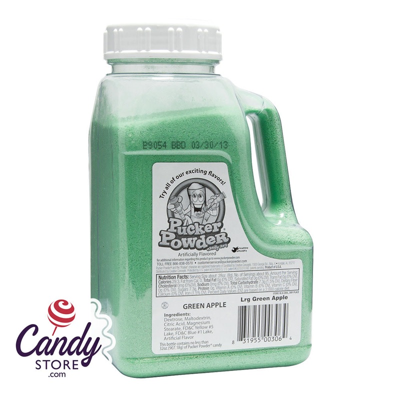 Pucker Powder Sour Green Apple Bottle – 1ct