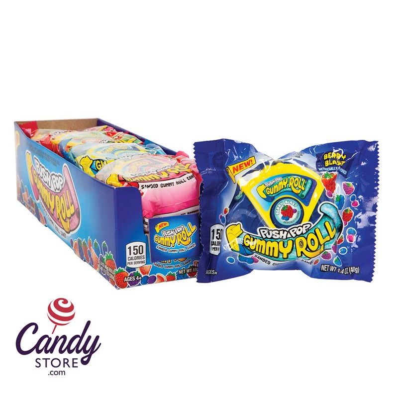 Push Pop Gummy Rolls Candy – 8ct