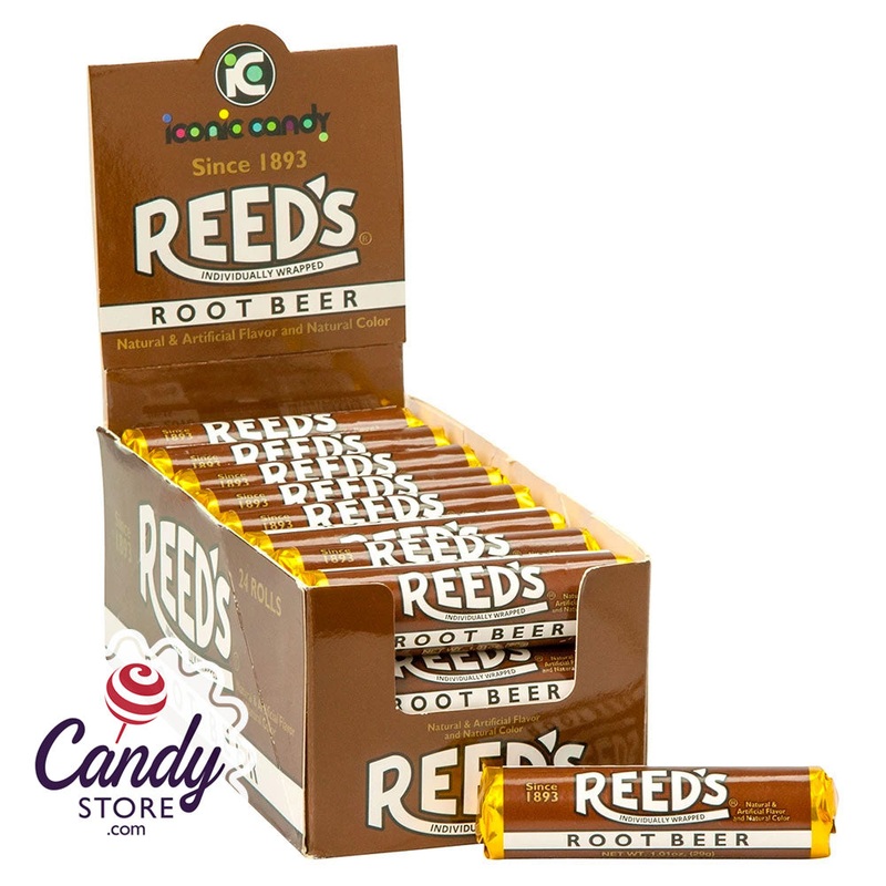 Reed’s Root Beer Hard Candy Rolls – 24ct