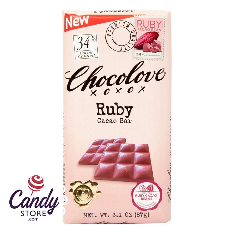 Ruby Cacao Bean Chocolove Bars 3.1oz – 12ct