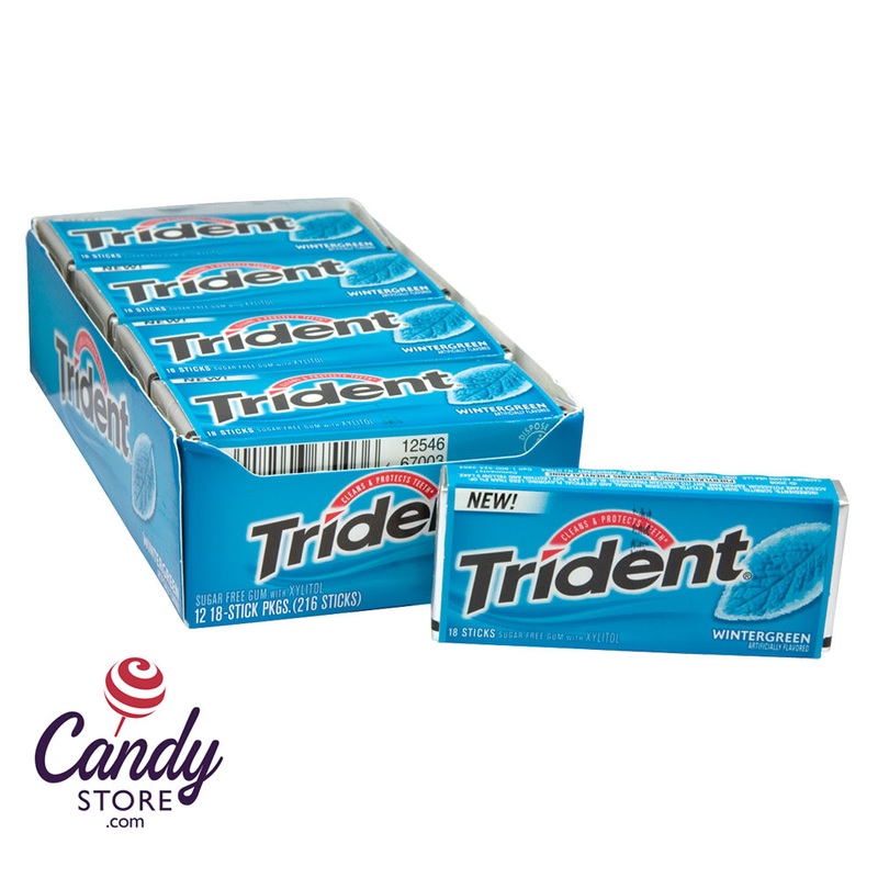 Trident Wintergreen Gum – 12ct