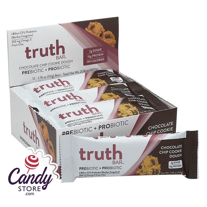 Truth Bars Chocolate Chip Cookie Dough 1.76oz 12ct – 12ct