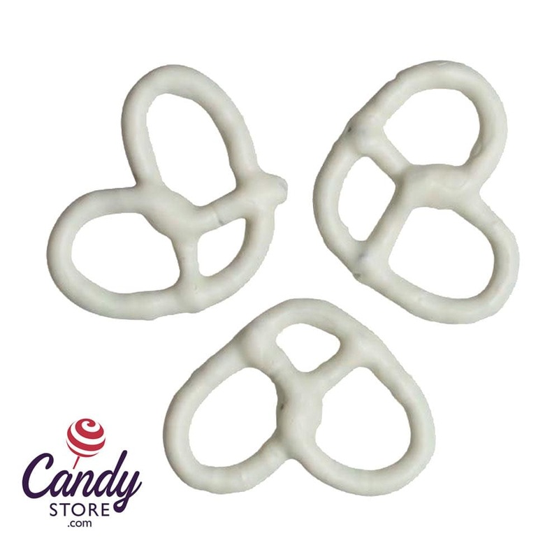 3 Ring White Chocolatey Coated Pretzels – 7lb