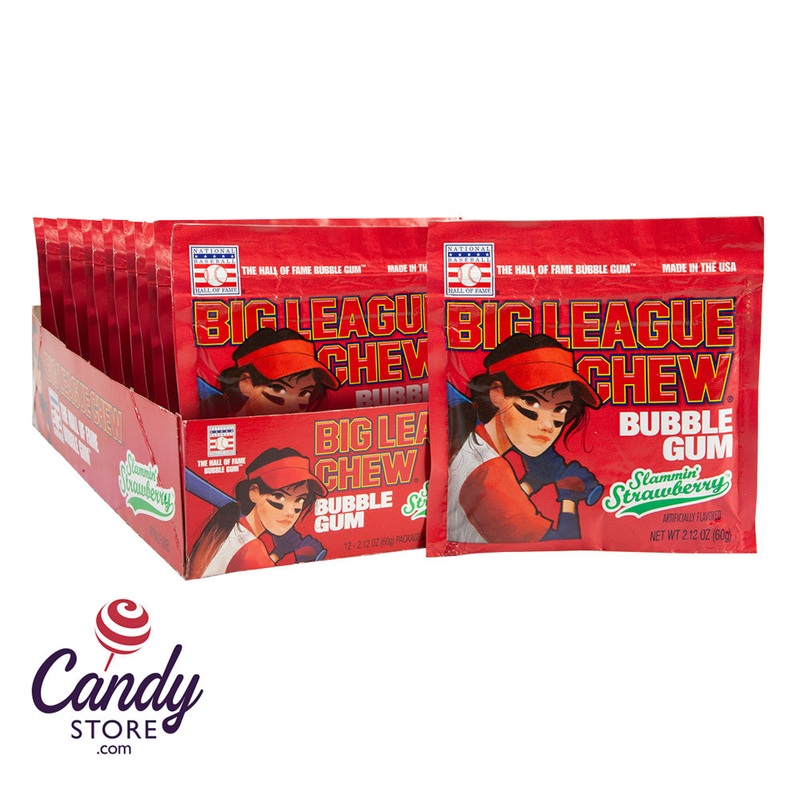 Big League Chew Girls Strawberry Packs – 12ct