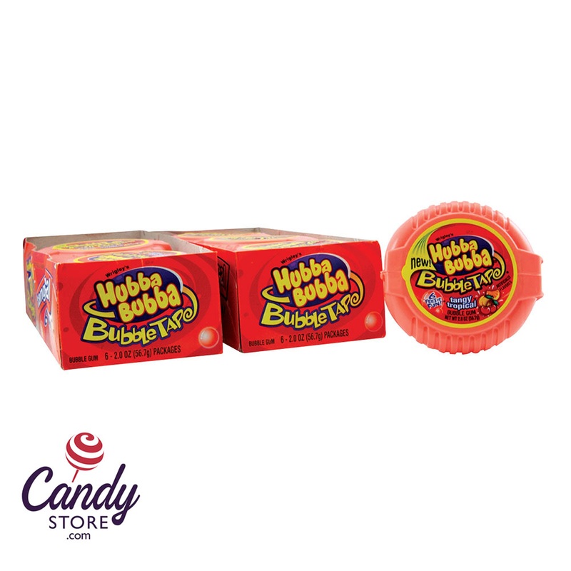 Bubble Tape Tangy Tropic Hubba Bubba – 12ct