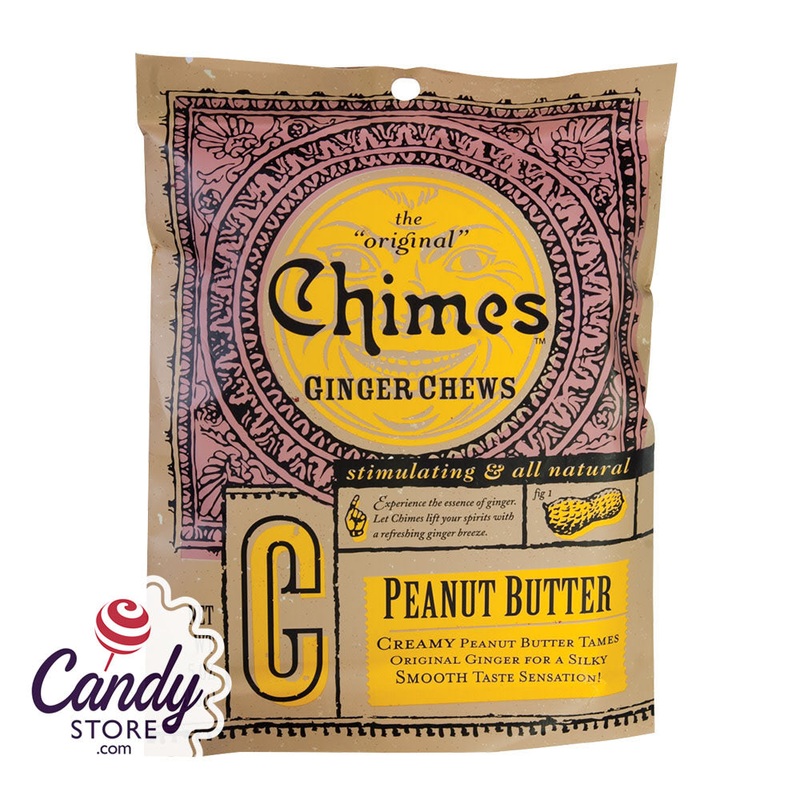 Chimes Peanut Butter Ginger Chews 5oz Bag – 20ct