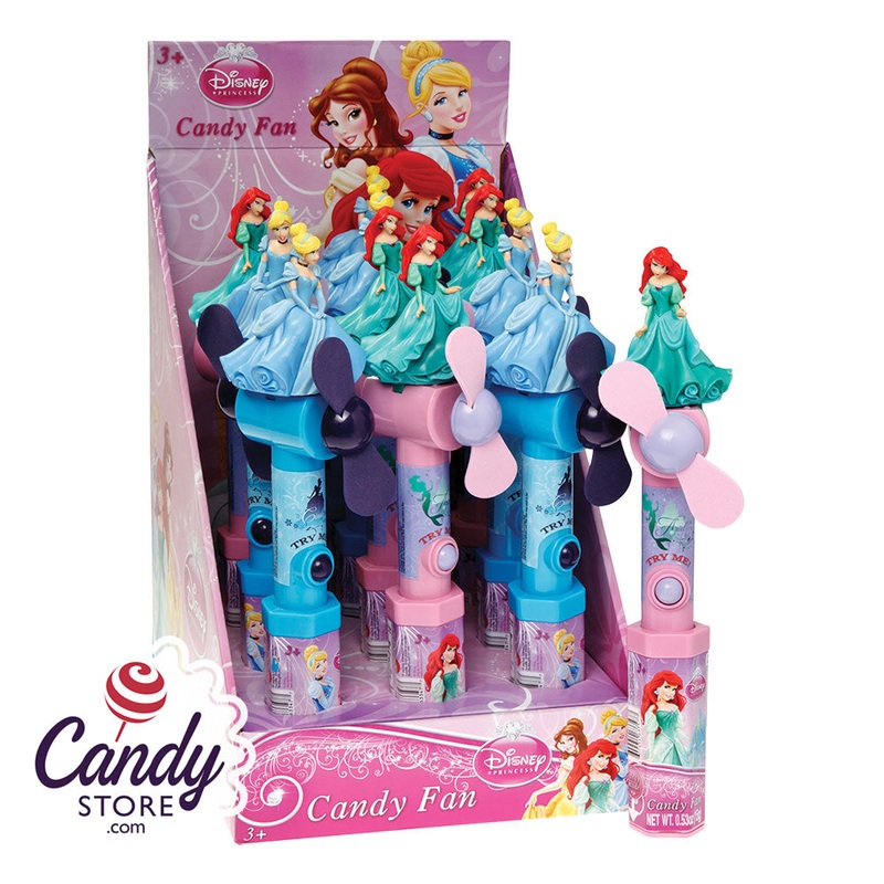 Disney Princess Candy Fan Toys – 12ct