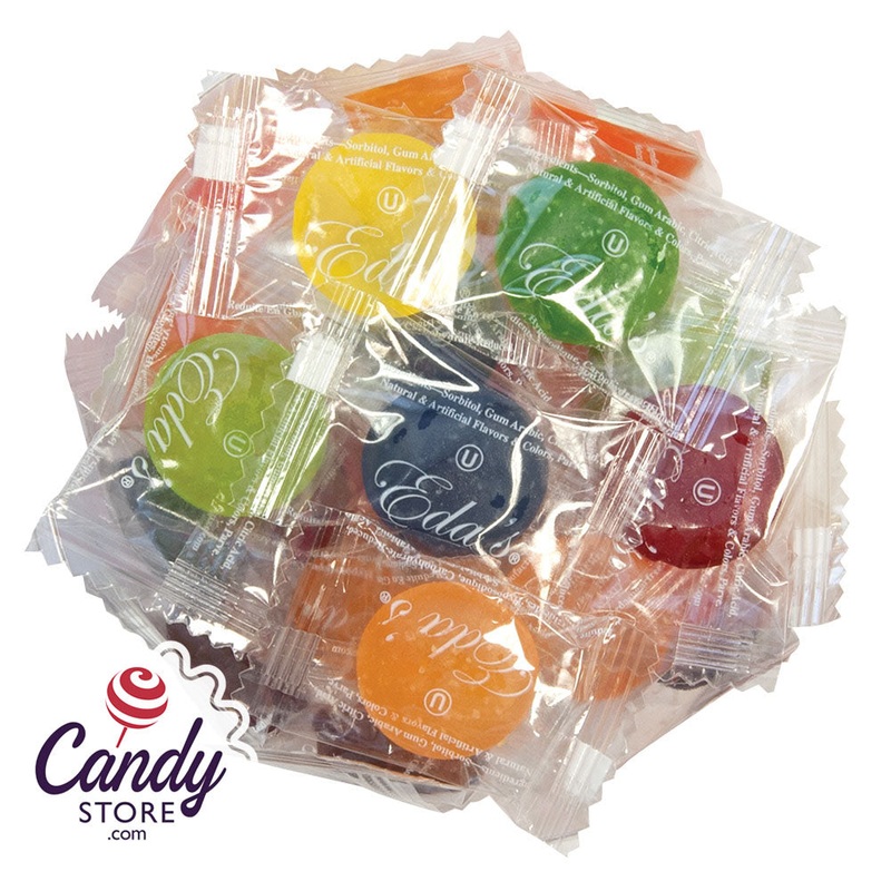 Eda’s Assorted Fruit Hard Sugar Free Candies – 15lb