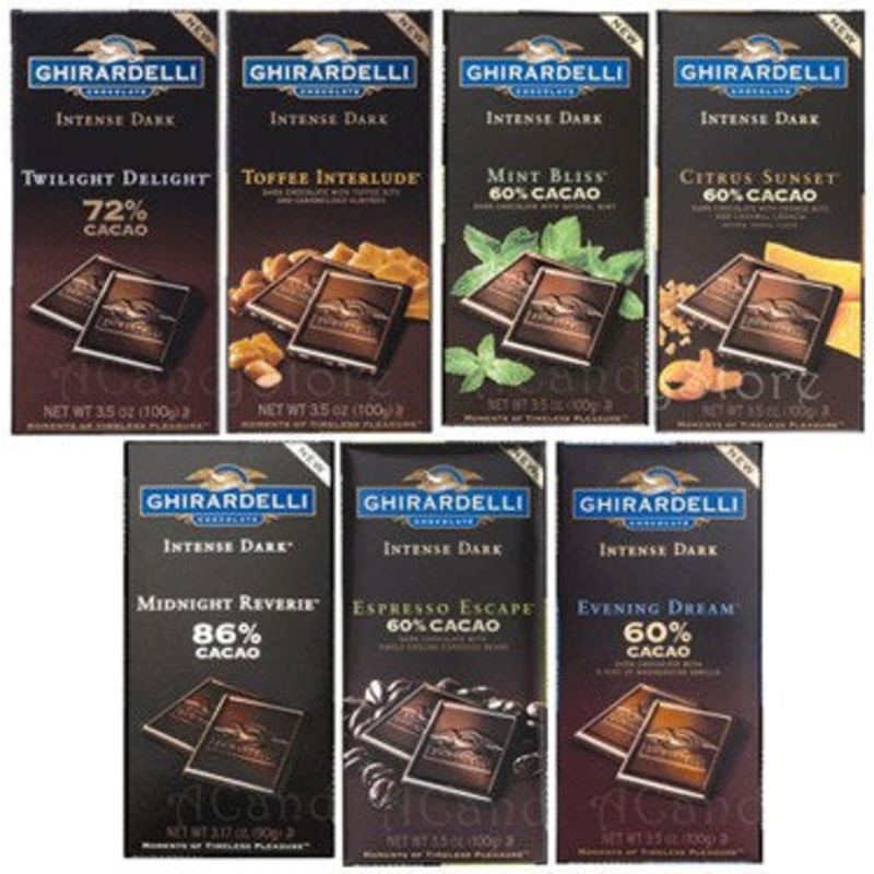 Ghirardelli Intense Dark Chocolate Bars – 12ct