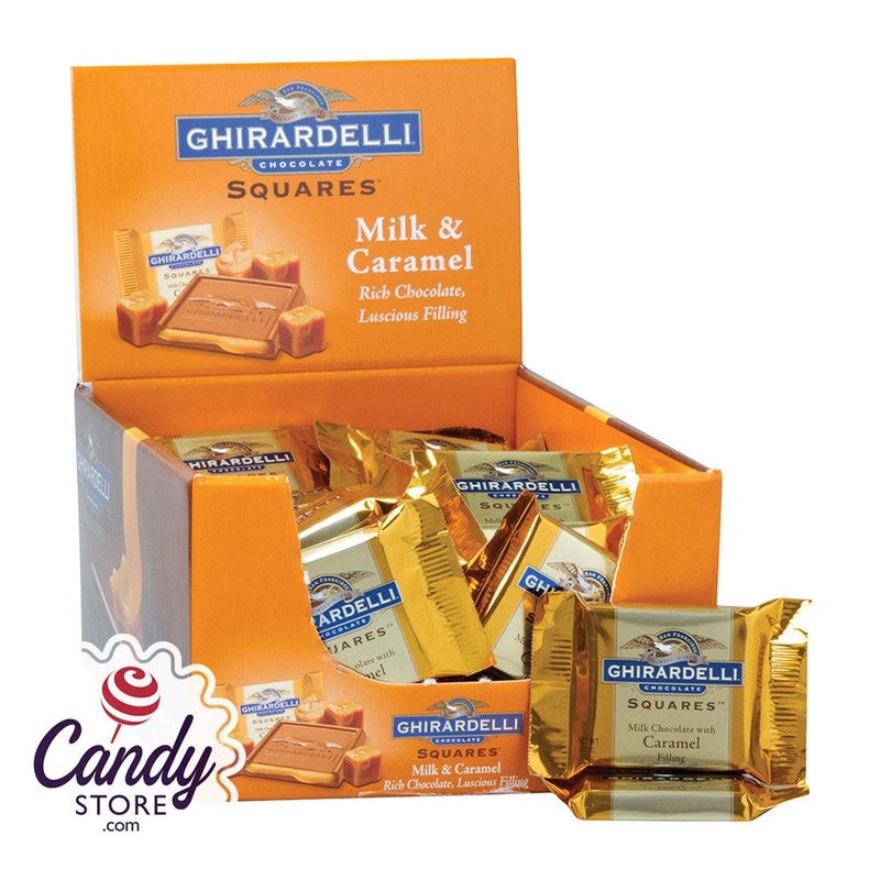 Ghirardelli Milk Chocolate Caramel Squares – 50ct
