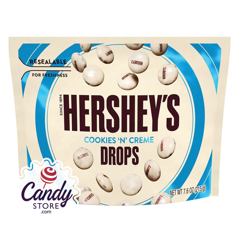 Hershey’s Cookies N Creme Drops 7.6oz Pouch – 8ct