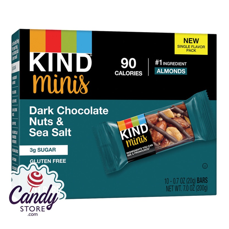Kind Minis Dark Chocolate Nuts & Seasalt 10ct 7oz – 8ct