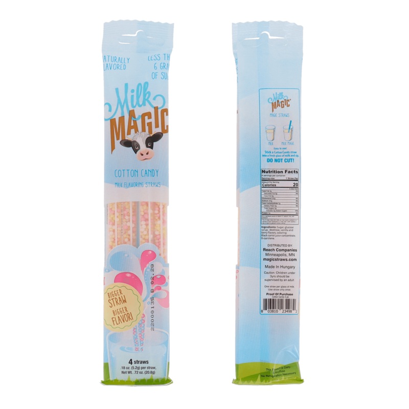 Milk Magic Milk Straws – Cotton Candy