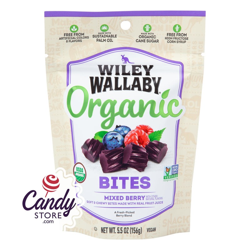 Mixed Berry Organic Bites Wiley Wallaby – 8ct Peg Bags