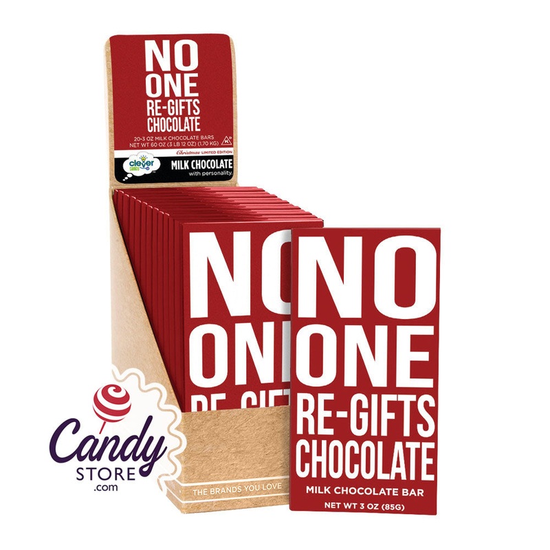 No One Re Gifts Milk Chocolate 3oz Bar – 20ct
