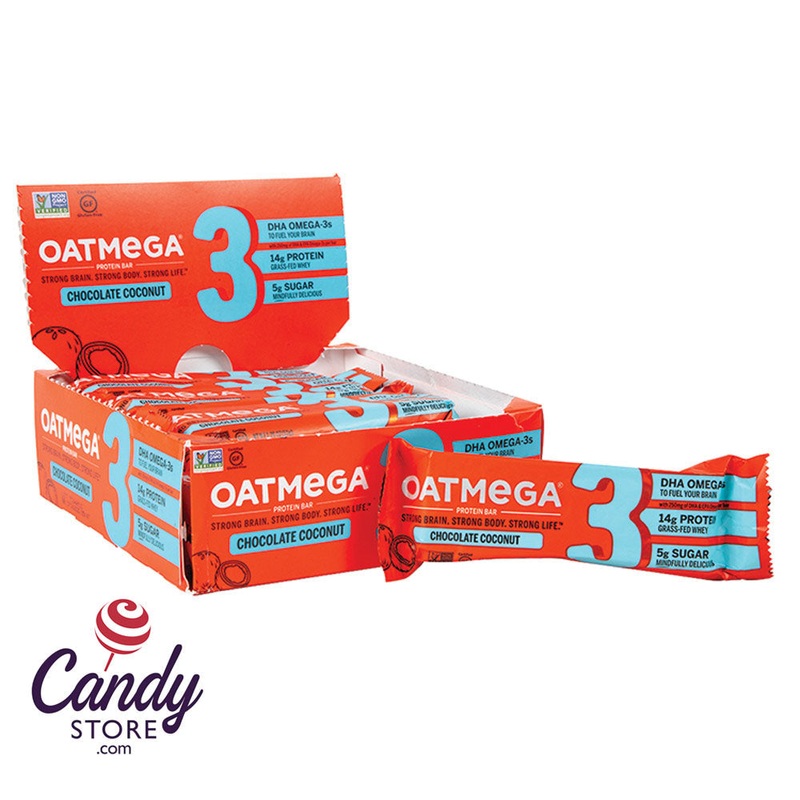 Oatmega Chocolate Coconut Crisp 1.8oz Bar – 12ct