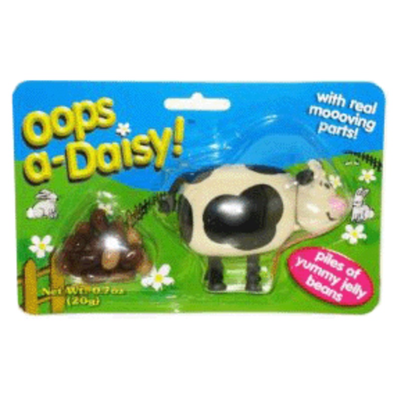 Oops a-Daisy Pooping Cow Candy Dispenser – 6ct