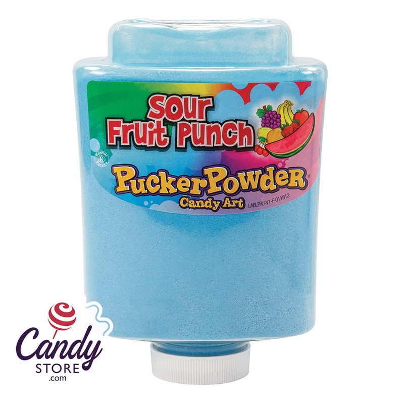 Pucker Powder Light Blue Sour Fruit Punch Bottle – 1ct