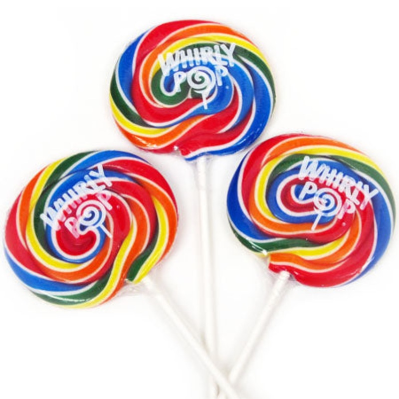 Rainbow Whirly Pops 3″ – 60ct
