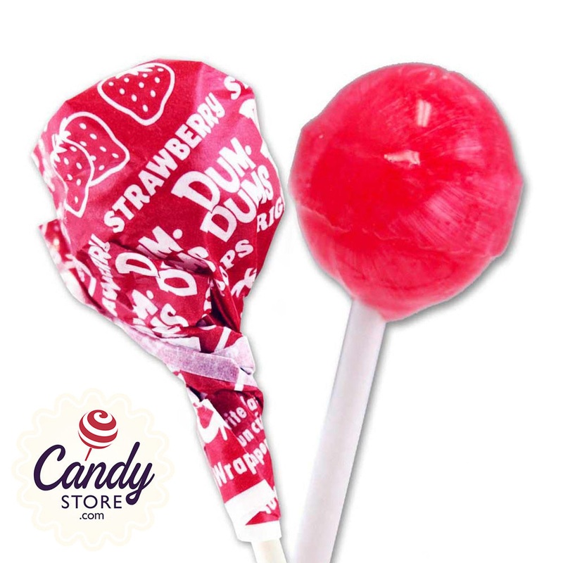Red Dum Dums Lollipops Strawberry – 75ct