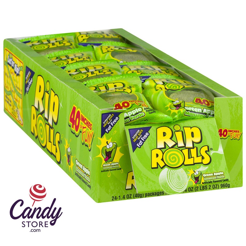 Rip Rolls Green Apple – 24ct