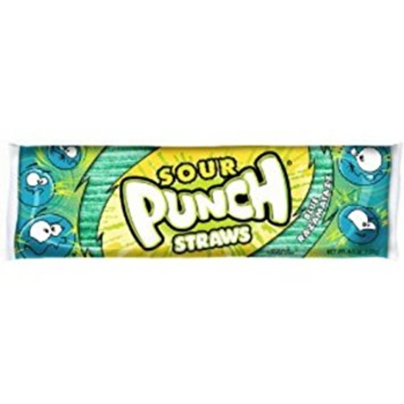 Sour Punch Straws Blue Raspberry King Size – 24ct
