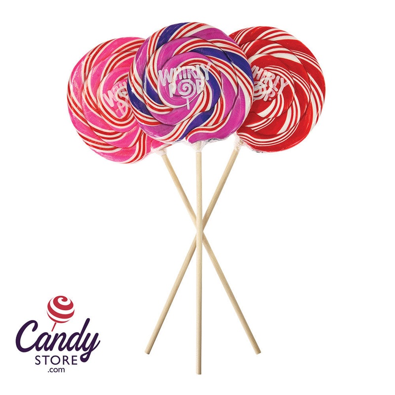 Whirly Pops Assorted Colors 5.25-Inch Lollipops – 36ct