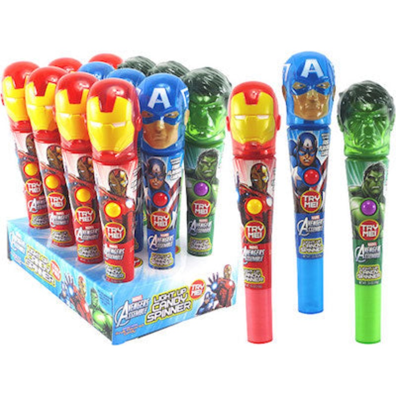 Avengers Light Up Candy Spinner – 12ct