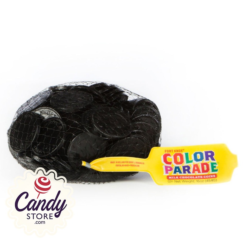 Black Chocolate Coins Fort Knox 1.5-inch – 1lb