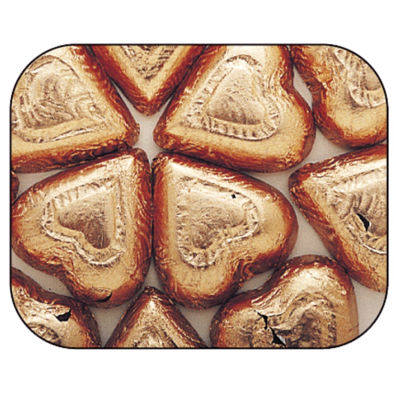 Bronze Dark Chocolate Hearts – 5lb